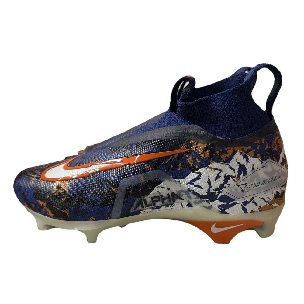 Nike Alpha Menace Elite 3 RW Wilson Broncos Cleats Blue White CV0578-400 Mens 12
